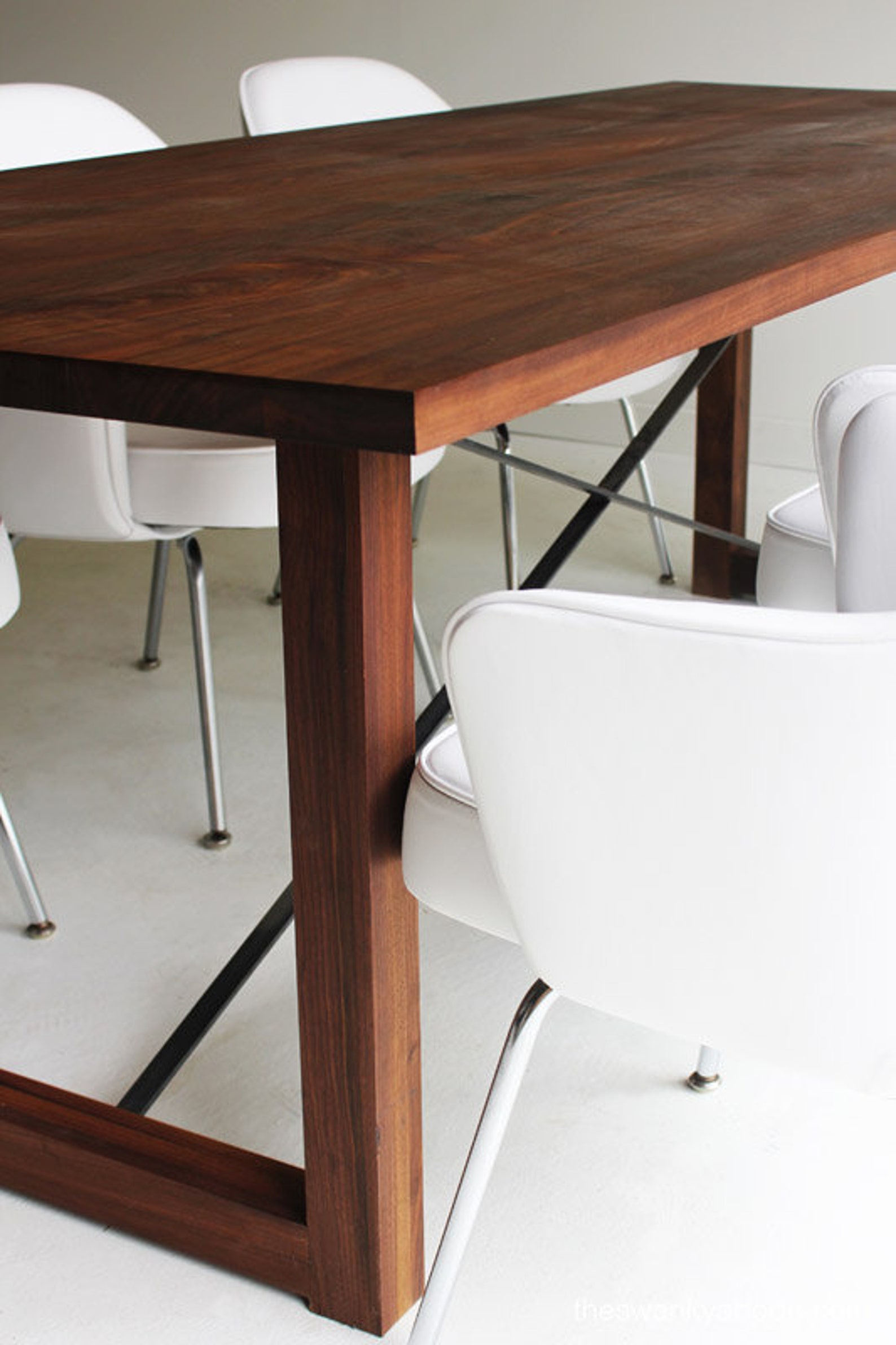 Dining Table Wood Furniture Walnut Dining Table Wood Etsy