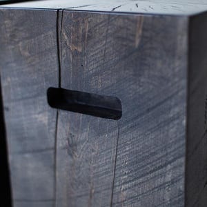 modern wood side table, image 2