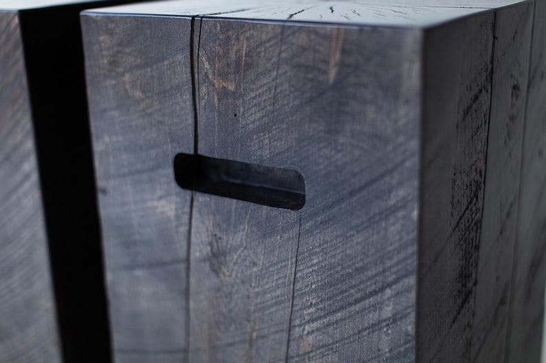 modern wood side table, image 2