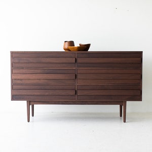 Modern Walnut Dresser image 1