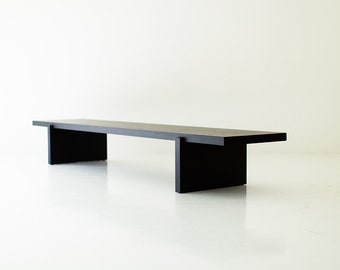 Modern Black Bench - The Rockefeller