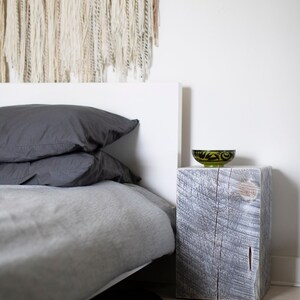 Reclaimed Wood Side Table - Etsy