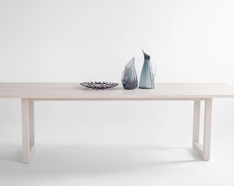 Harvest Dining Table in Pickled White Oak