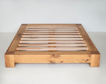 Ithaca Platform Bed in Rustic White Oak