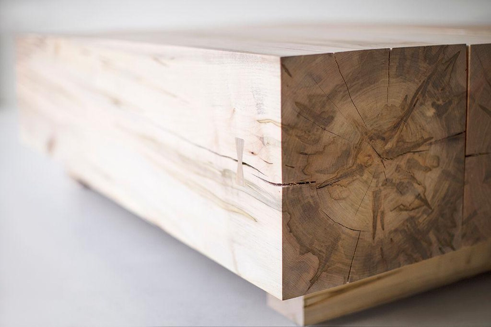 Solid Log Coffee Table - 3 Bay - Etsy