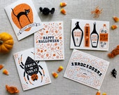 Halloween Set of 5 Cards