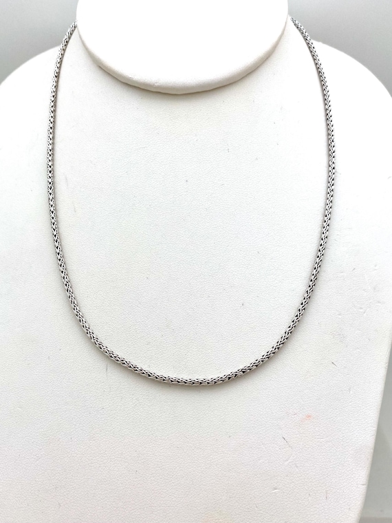 Sterling Silver 18” Foxtail Bali Chain - Etsy