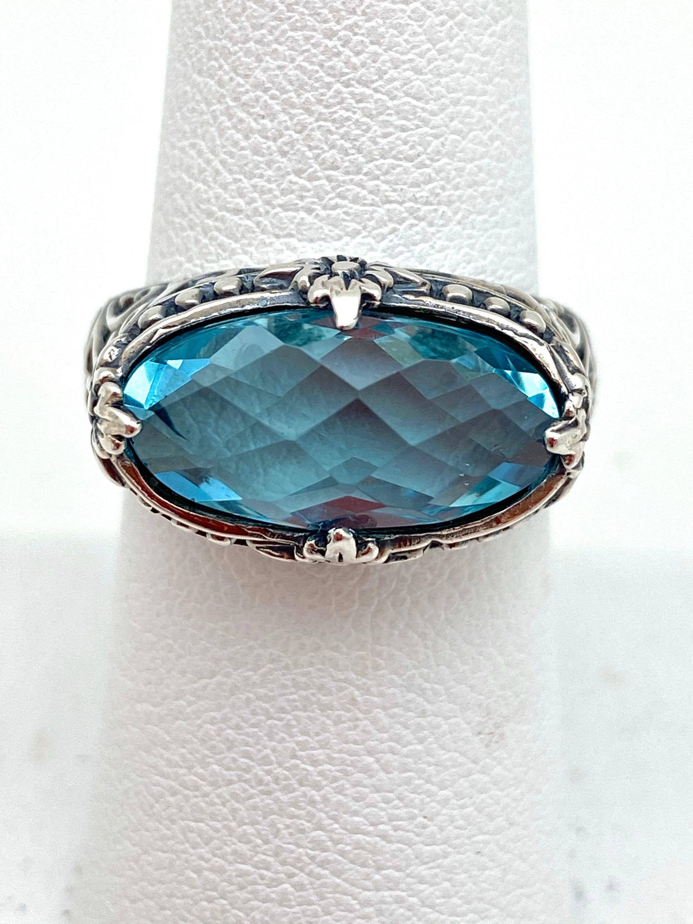 Caribbean blue hotsell topaz