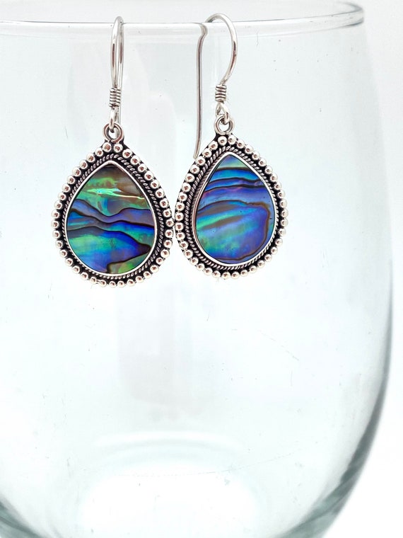 Bali Teardrop Gemstone Earrings Bali Teardrop Gemstone Earrings