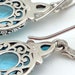 Blue Topaz .925 Sterling Silver Earrings from Bali
