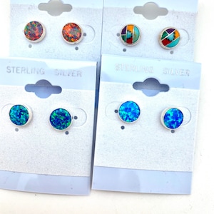 Sterling Silver 8mm Stud Earrings