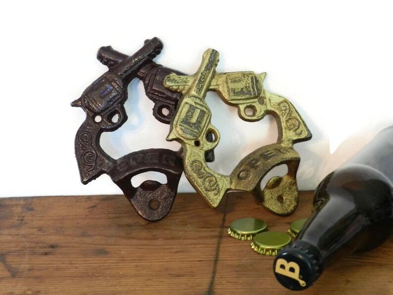 Gun Bottle Opener Bottle Opener Wedding Favor Hunting Gifts Etsy