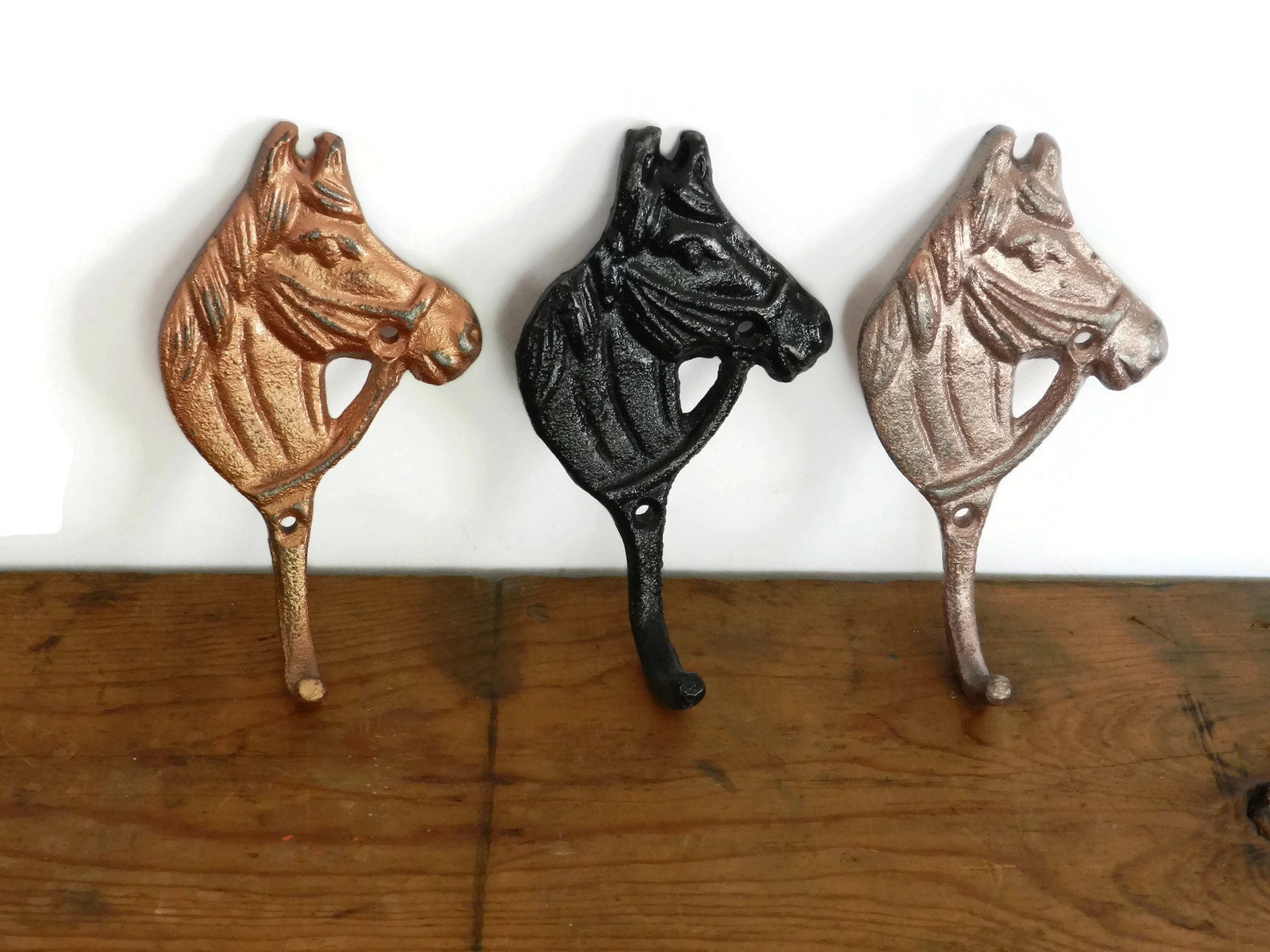 Horse Head Hook Animal Key Hook Coat Hooks Rustic Home Etsy