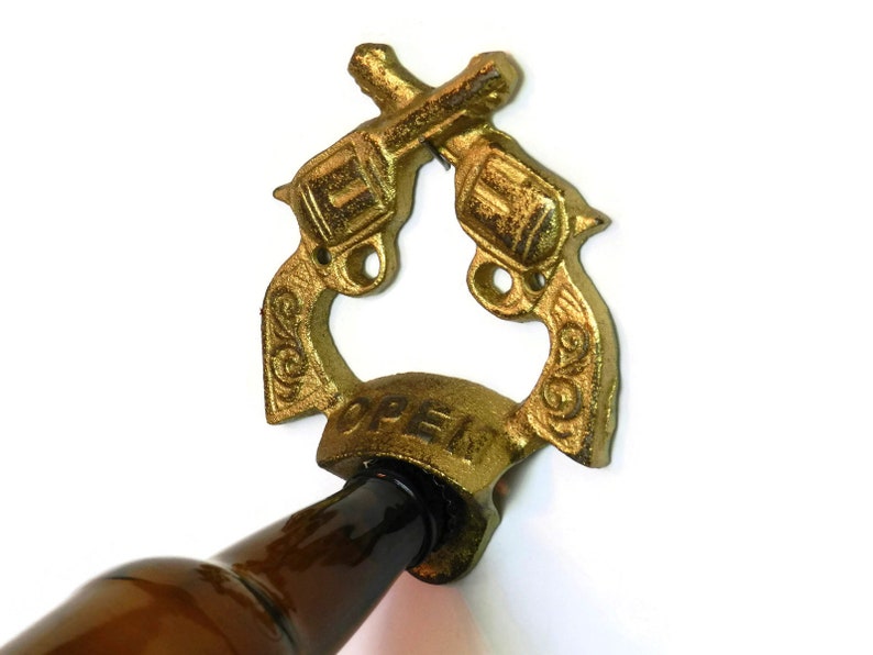 Gun Bottle Opener Bottle Opener Wedding Favor Hunting Gifts Etsy