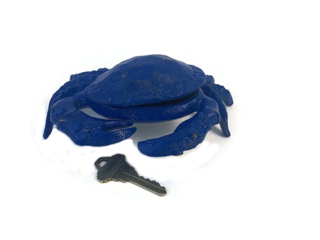 Cast Iron Crab Key Hider Animal Key Hider Garden Etsy