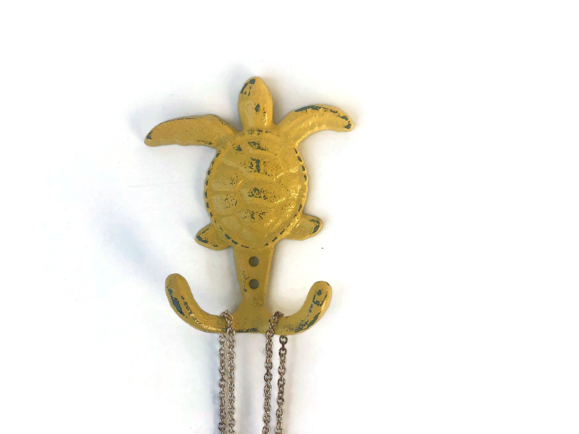 One Sea Turtle Wall Hook Cast Iron Sea Turtle Hook Animal Etsy