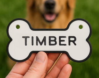 Custom Dog Crate Name Sign 3D Printed Personalized Kennel Tag Ruffland