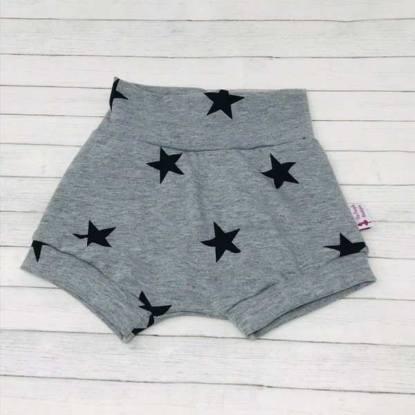 Rock Star Baby Bloomers - Handmade Stars Bummies - Diaper Cover - Toddler Clothes - Baby/Toddler Shorties - Baby Shorts - STARS