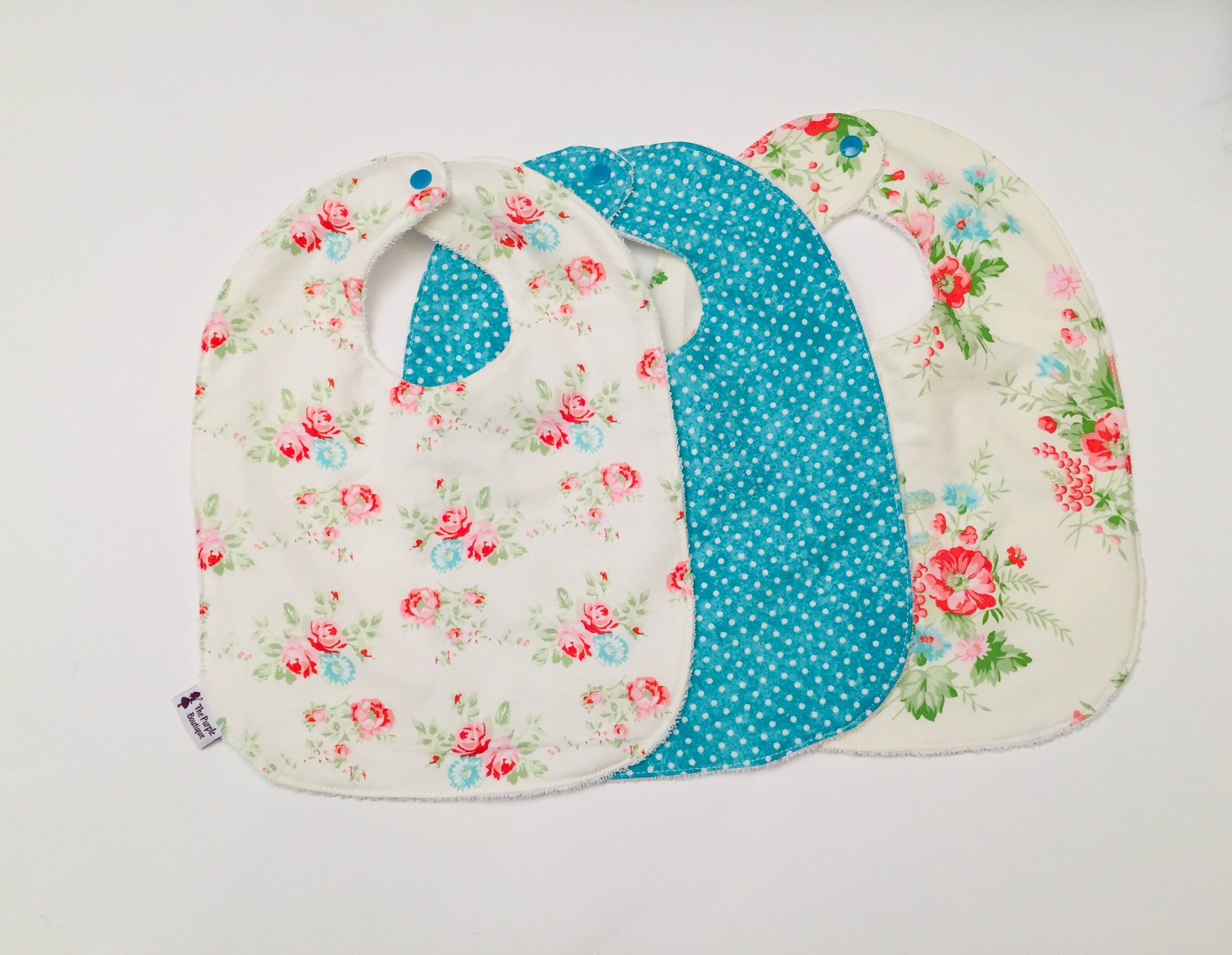 Bay bib set/ Floral bibs/ Baby shower gift/ New baby gift/ Etsy
