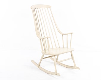 Rocking chair by Lena Larsson for Nesto, Swedish, vintage, ca 1960