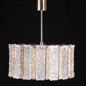 Lamp Kalmar vintage 60s brass glass