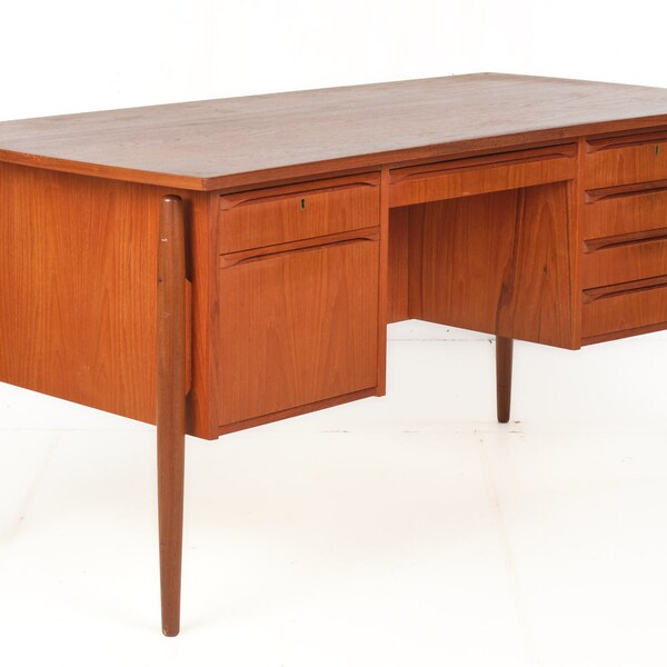 Teak Desk - Etsy