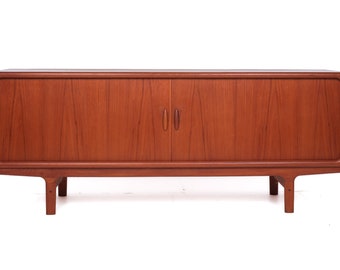 Sideboard, Rollladentür, teak, vintage, Dänemark, 70er, Dyrlund