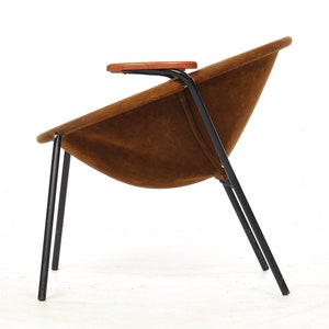Cocktail chairs, steel, leather, fur, teak. Vintage, Denmark, anonymous. image 10