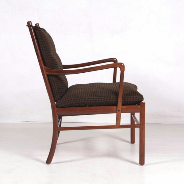 on hold - Colonial Chair, Ole Wanscher, vintage, wool mid-century