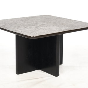 Two slate coffee tables with a black ash frame. image 9