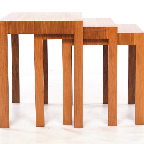 Trois tables de wilhelm Renz, Nussbaum, Allemagne, vintage, années 60