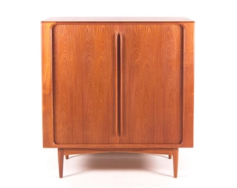 Highboard by Berhard Pedersen. Shutter doors, teak, partly solid