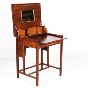 Folding desk "Klappauf", Oak, vintage, 1897