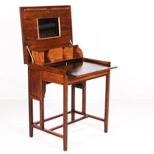 Folding desk &quot;Klappauf&quot;, Oak, vintage, 1897