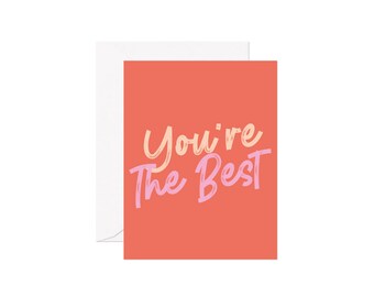 You're The Best, Friendship Thank You Greeting Card