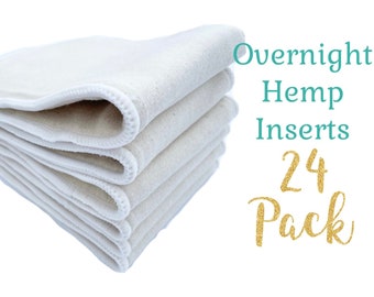 Momgaroo 24 Pack Overnight Hemp Inserts