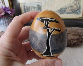stone egg, Kenya stone egg, Zebra Stone Egg
