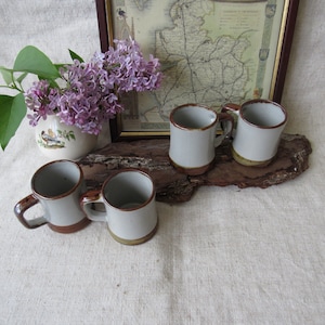 Vintage Ceramic Espresso Cups - Set of 4