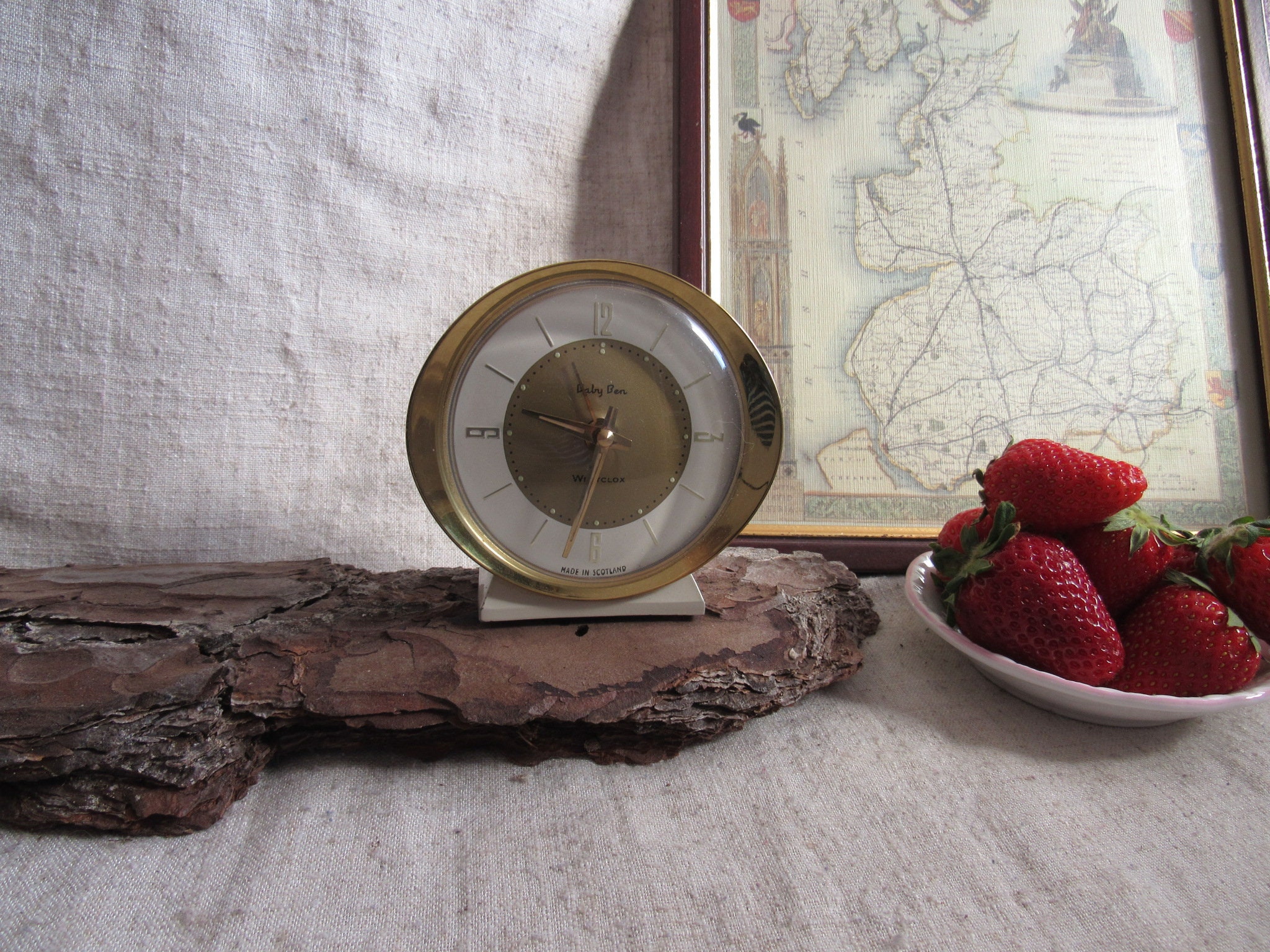 Vintage Baby Ben Westclox Alarm Clock: 1960s Scottish Mechanical