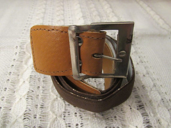 Vintage rubber belt, woman elastic rubbery belt
