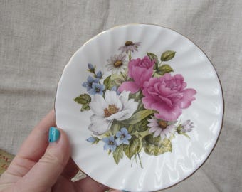 Royal Burlington Bone China Plate: Staffordshire Roses (5 in)
