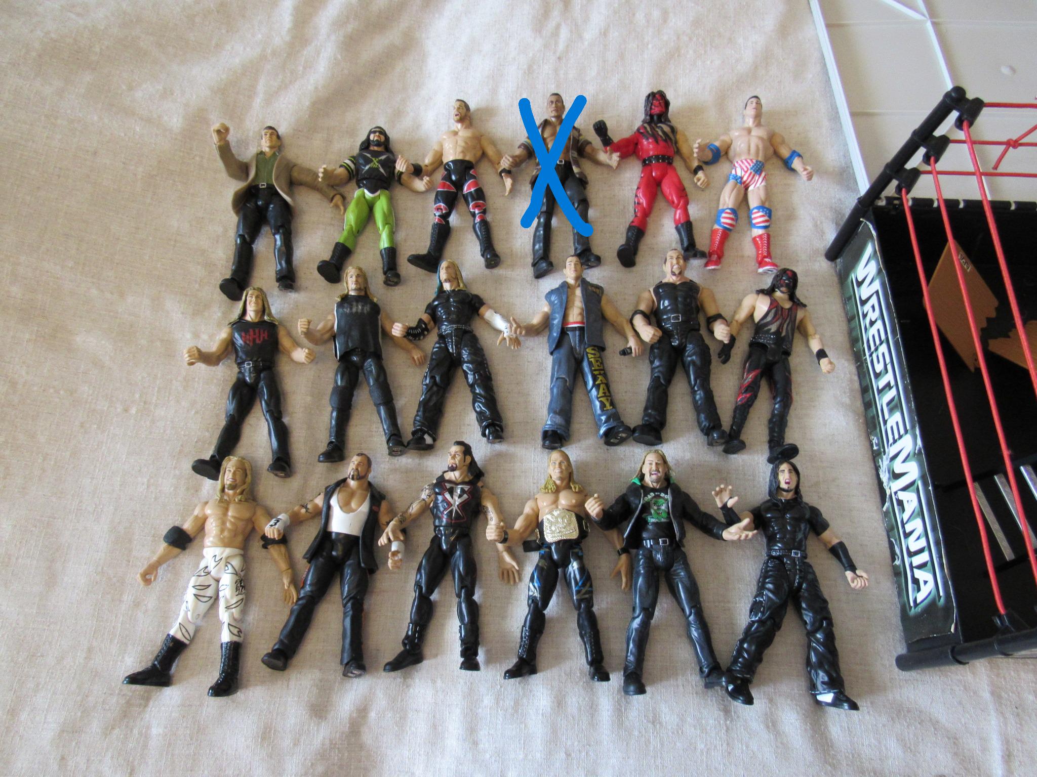 Wresting, WWE Wrestling Figures Set With Ring, Jakks Pacific