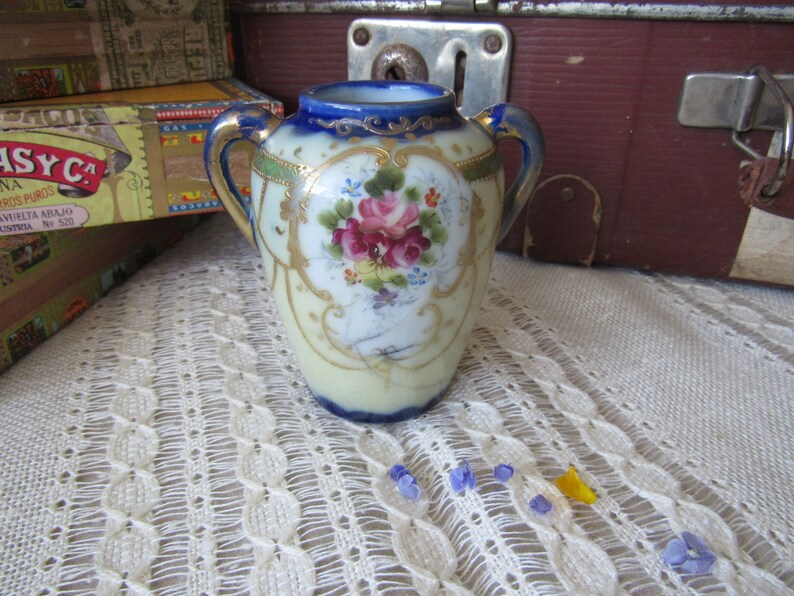 KINJO NIPPON China Vase Hand Painted Vase Japanese Porcelain Etsy UK