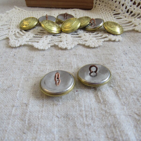 Gold Army Uniform Buttons Etsy