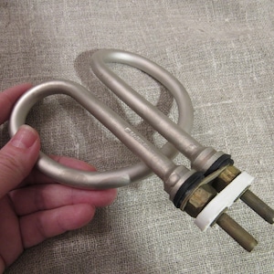 vintge Water heater, electric spiral, vintage Water boiler detail
