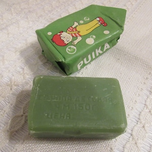 vintage Baby soap PUIKA, retro vintage soap bar from USSR, Soap Collectibles baby soap