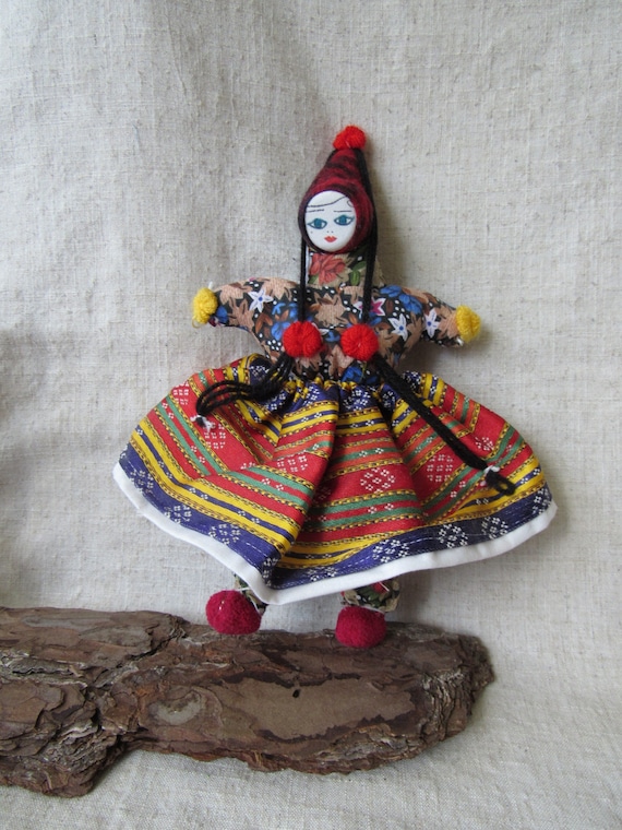 Poupée de chiffon faite à la main, poupée rad vintage, poupée cousue à la  main, poupée turque ethnique, poupée de chiffon -  France