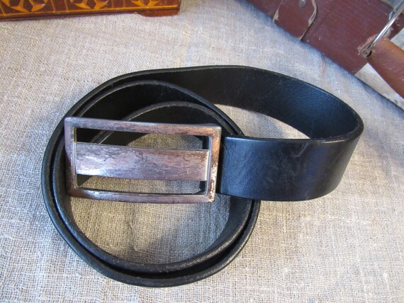 SADDLER Belt Male Black Simple Black Belt for Jeans Vintage