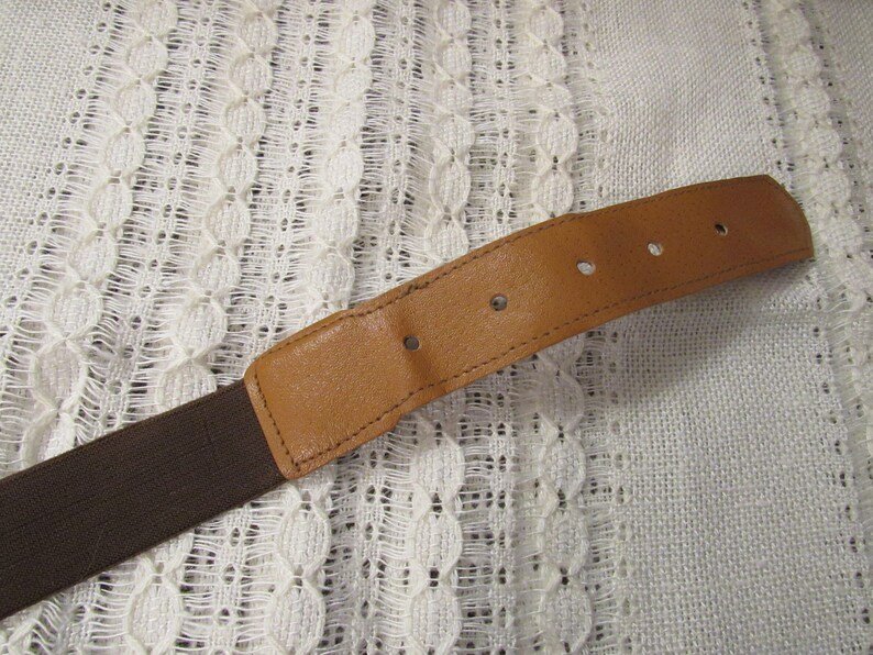 Vintage rubber belt, woman elastic rubbery belt image 5