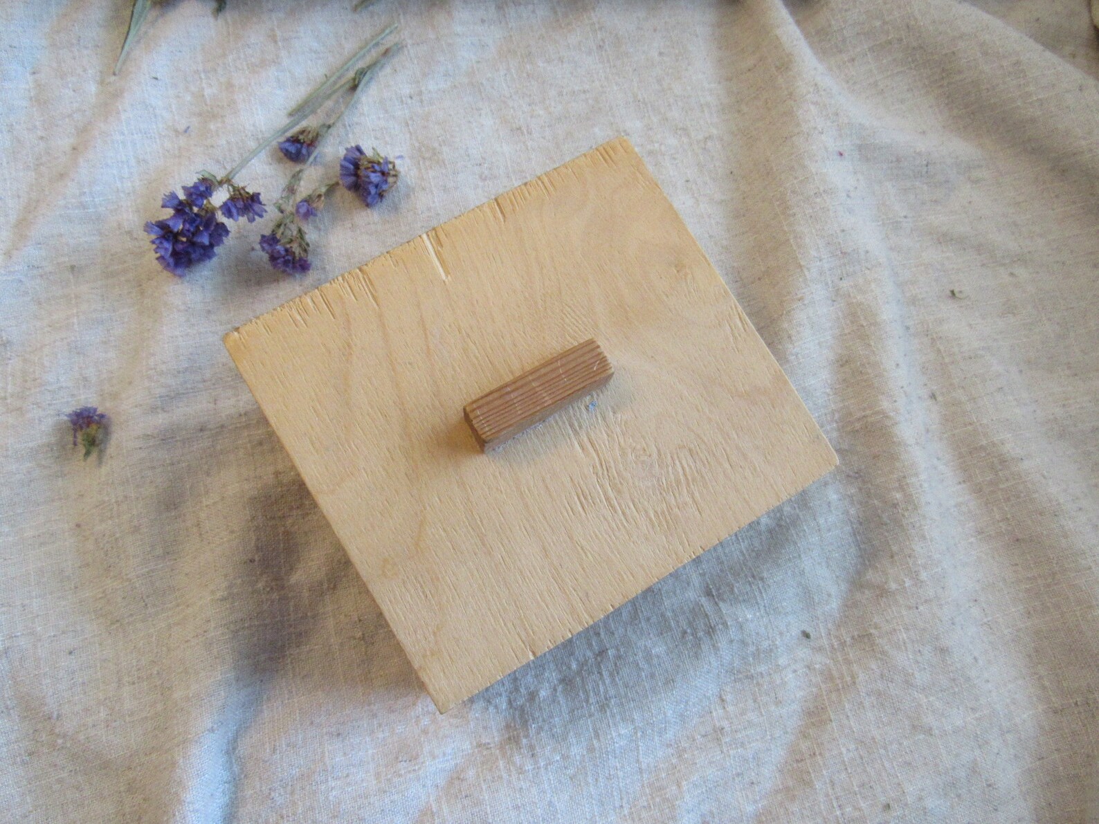 Plywood box with lid simple plywood small box light brown Etsy